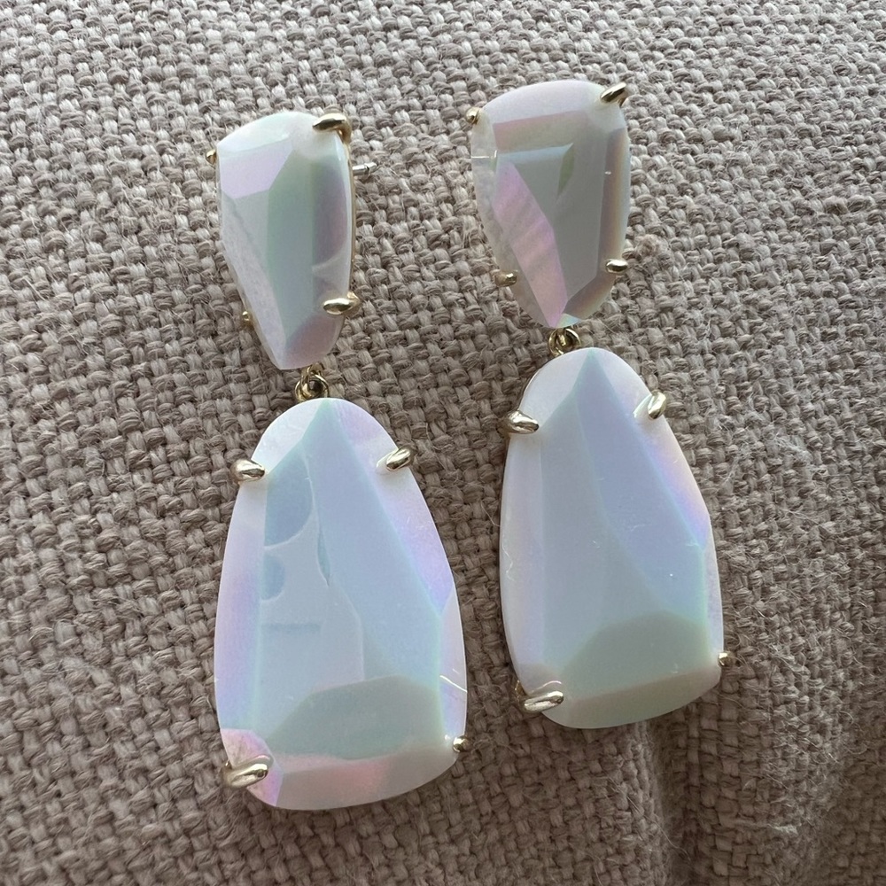 Iridescent Kendra Scott earrings
